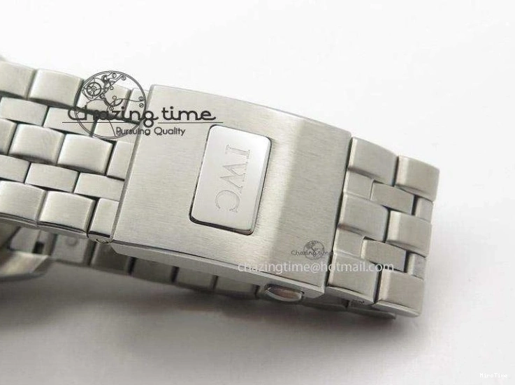 MIROTIME 0118 Pilot Chrono SS IW387809 ZF 1:1 Best Edition Silver Dial On SS Bracelet A Trendsetting 7327